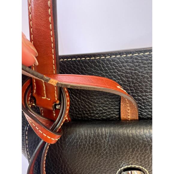 Dooney Bourke East West Cambridge shopper tote Satchel Midnight Navy Blue GUC - Picture 16 of 16